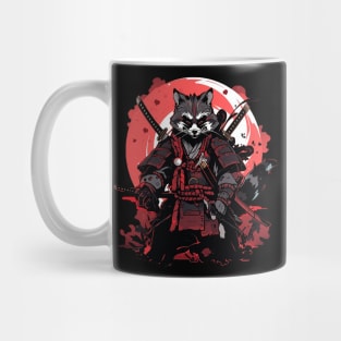 samurai raccoon Mug